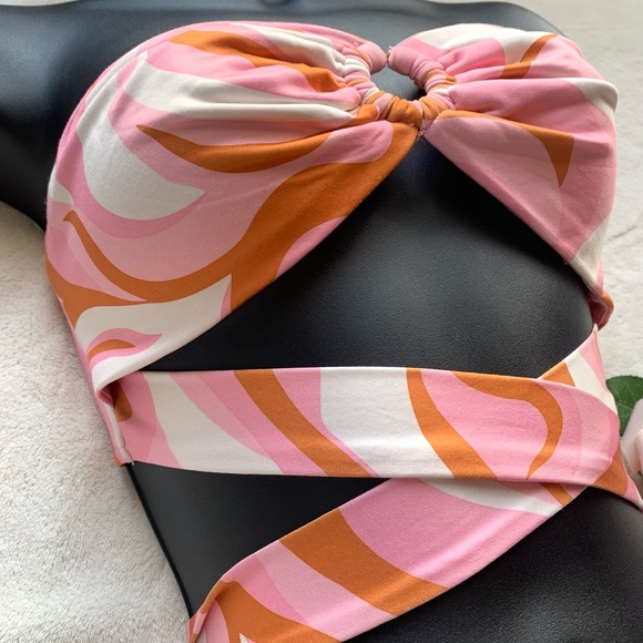 NWOT Princess Polly tie-waist strappy bandeau top - Picture 4 of 11